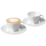 PURE CAPPUCCINO CUPS & 2 SAUCERS