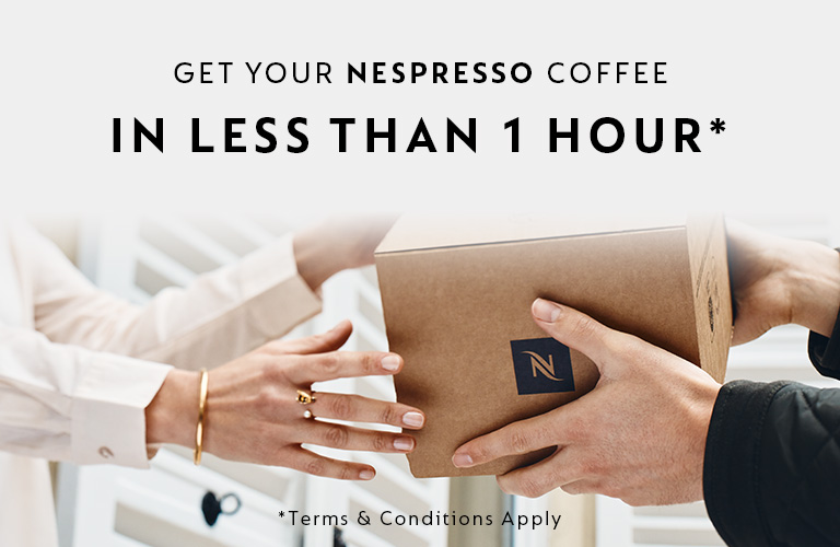 Receive your coffee in one hour